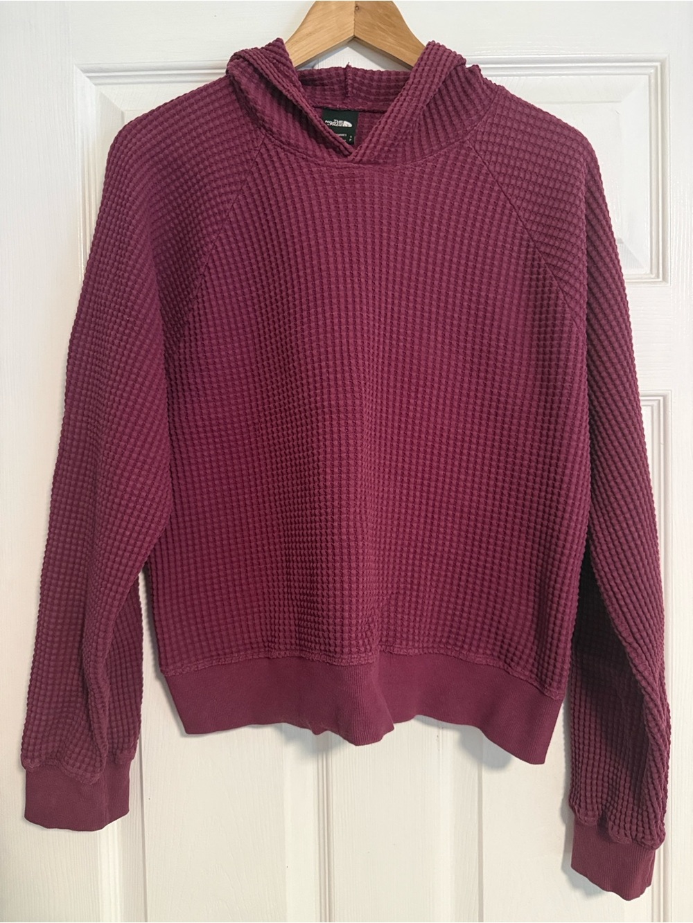 The North Face Women's Hooded Waffle Pullover - Plum